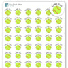 Softball Planner Sticker / 54 Fun Vinyl Stickers (1/2”) / Sports Exercise Fitness Health Workout Game Reminder/Essential Productivity Life/Bullet Bujo Journal