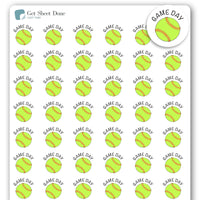 Softball Planner Sticker / 54 Fun Vinyl Stickers (1/2”) / Sports Exercise Fitness Health Workout Game Reminder/Essential Productivity Life/Bullet Bujo Journal