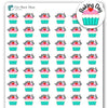 Baking Day Me Time Stickers / 54 Fun Vinyl Stickers (1/2”) / Bake Sale Relaxation Self-Care/Essential Productivity Life Planner Stickers/Bujo Bulleted Journal (1 Sheet) (One Sheet)