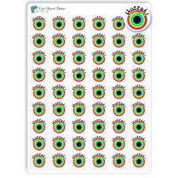 Activity Ring Close Tracker Planner Stickers / 54 Fun Vinyl Stickers (1/2”) / Apple/Health Exercise Fitness Essential Productivity Life/Bullet Bujo Journal/Todo Reminder