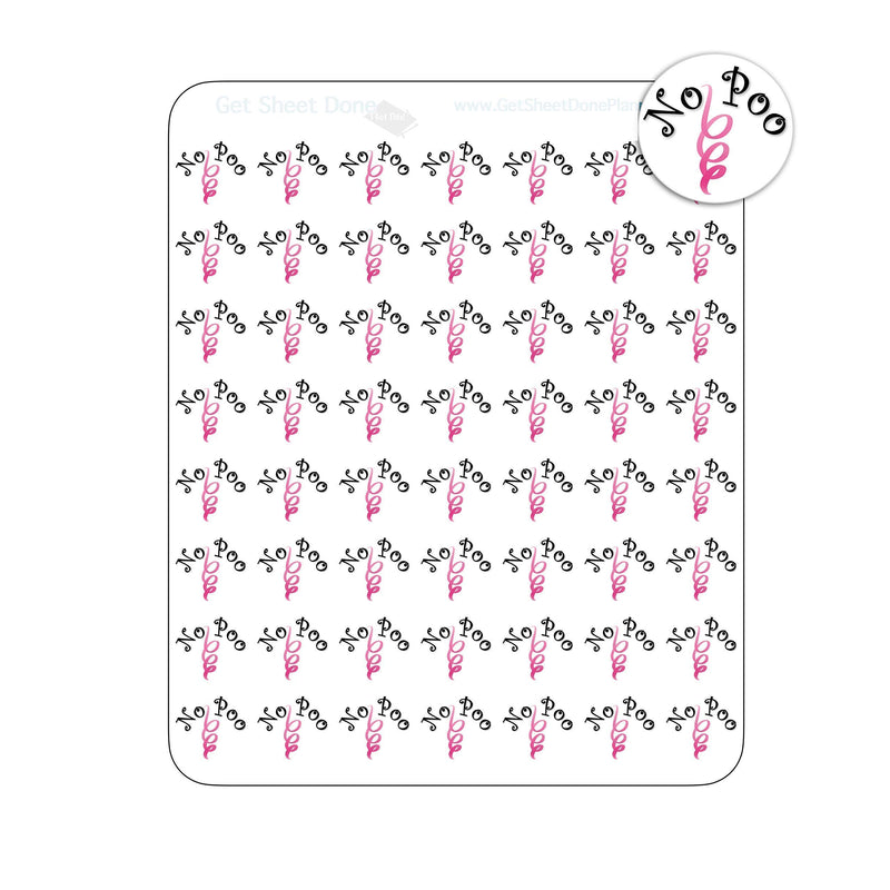 Curly Girl Hair Planner Sticker Reminder co-wash low no poo beauty Bullet Hobonichi Journal Planners Organisers Calendars, Life Planner, Happy Planner Cute Kawaii Stickers Clear kawaii cute Diary