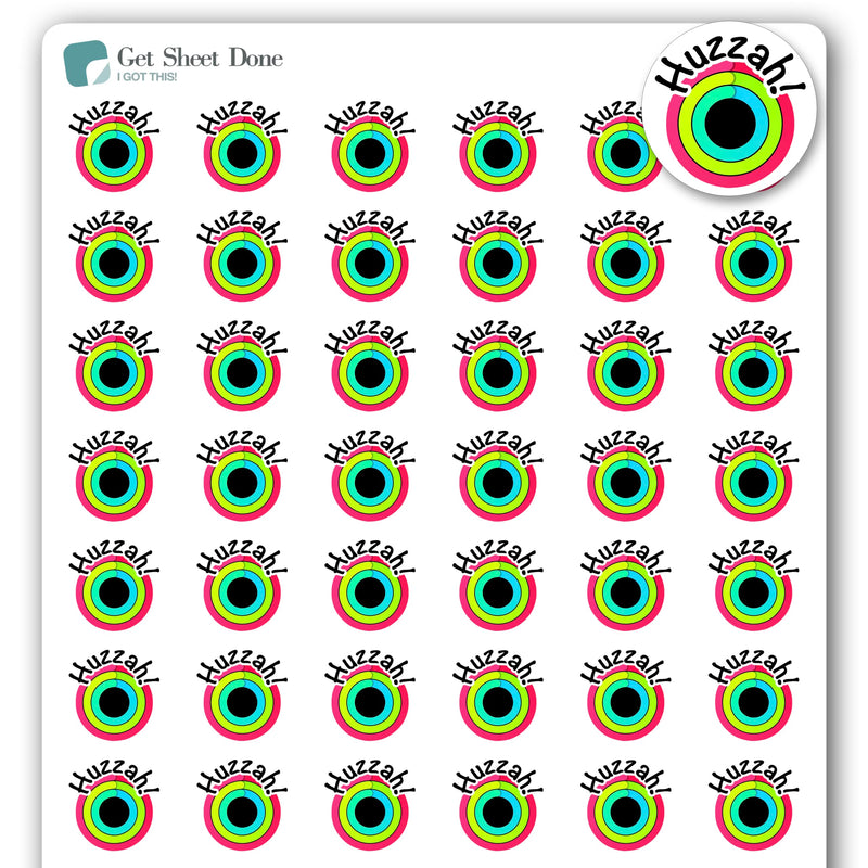 Activity Ring Close Tracker Planner Stickers / 54 Fun Vinyl Stickers (1/2”) / Apple/Health Exercise Fitness Essential Productivity Life/Bullet Bujo Journal/Todo Reminder