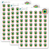 Activity Ring Close Tracker Planner Stickers / 54 Fun Vinyl Stickers (1/2”) / Apple/Health Exercise Fitness Essential Productivity Life/Bullet Bujo Journal/Todo Reminder