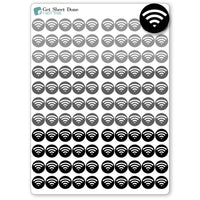 Wifi Dot Planner Stickers / Bills & Budget Stickers / Bullet Journaling / Bujo / Essential Productivity Stickers