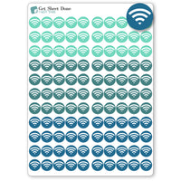 Wifi Dot Planner Stickers / Bills & Budget Stickers / Bullet Journaling / Bujo / Essential Productivity Stickers