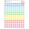 Transparent Dot  / 120 Translucent Vinyl  (1/3?) / Accent Markers Highlight  Flag /Date Covers/Essential Productivity Life/Bullet Bujo Journal Planner Stickers / Bullet Journaling / Bujo / Essential Productivity Stickers
