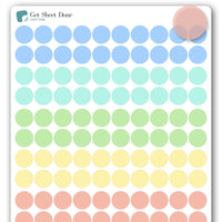 Transparent Dot  / 120 Translucent Vinyl  (1/3?) / Accent Markers Highlight  Flag /Date Covers/Essential Productivity Life/Bullet Bujo Journal Planner Stickers / Bullet Journaling / Bujo / Essential Productivity Stickers