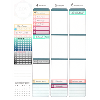 Bills  Functional Box Planner Stickers/ DIY Calendar Stickers / Bills & Budget Stickers / Write In  / Bullet Journaling / Bujo / Essential Productivity Stickers