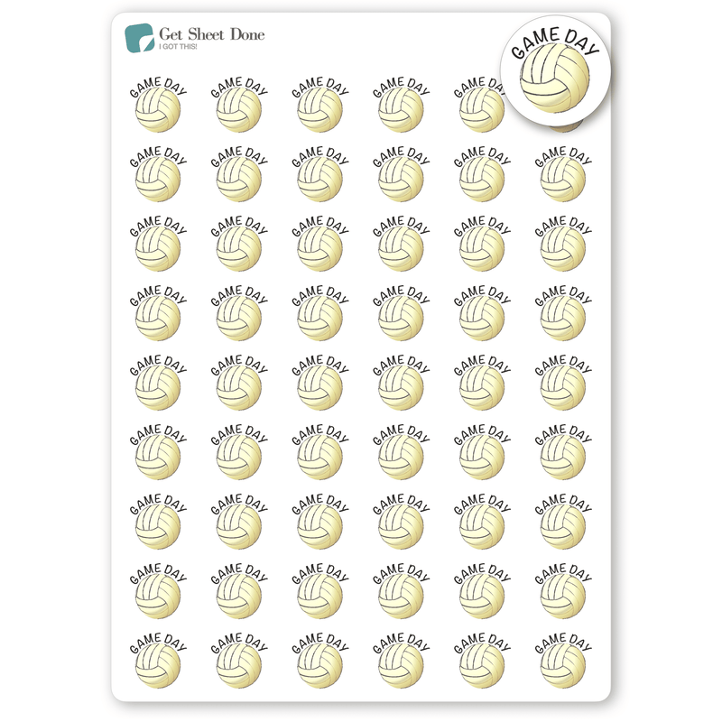 Volleyball Game Planner Stickers/ Health & Wellness / Sports / Habit Tracking / Bullet Journaling / Bujo / Essential Productivity Stickers