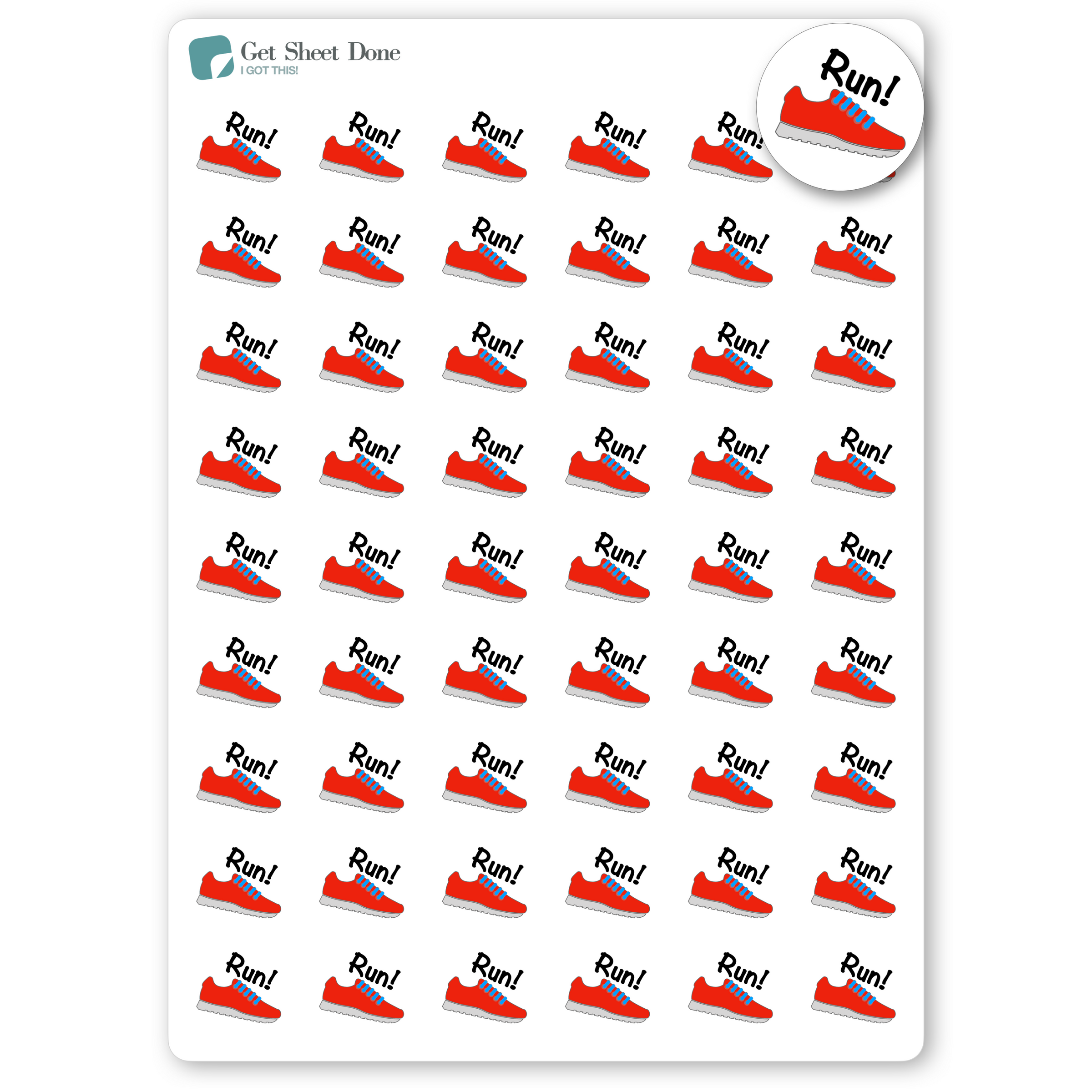 Walk Exercise Planner Stickers