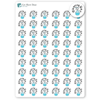 Cleaning Day Planner Stickers / Chore Reminder Stickers / Bullet Journaling / Bujo / Essential Productivity Stickers