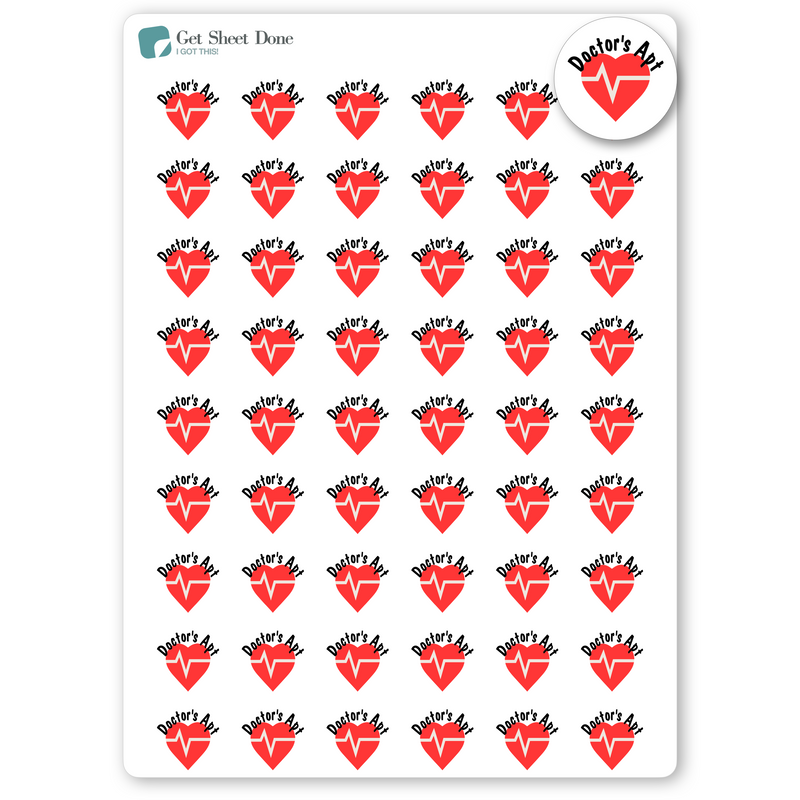 Doctor's Appointment Planner Stickers / Appointments Reminder Stickers / Bullet Journaling / Bujo / Essential Productivity Stickers
