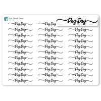 PayDay Foiled Script Stickers