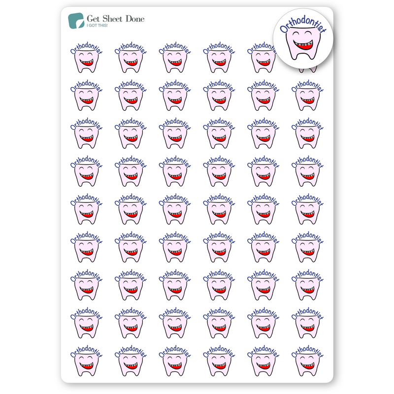 Orthodontist Appointment Stickers