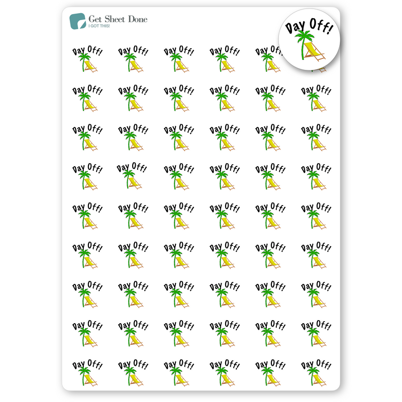 Day Off Stickers