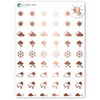 Foiled Weather Planner Stickers.