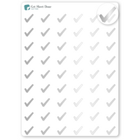 Foiled Check Planner Stickers.