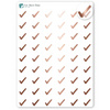 Foiled Check Planner Stickers.