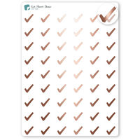 Foiled Check Planner Stickers.