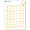 Foiled Baseball Planner Stickers.