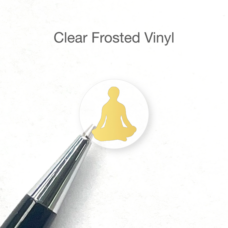Foiled Yoga Stickers.