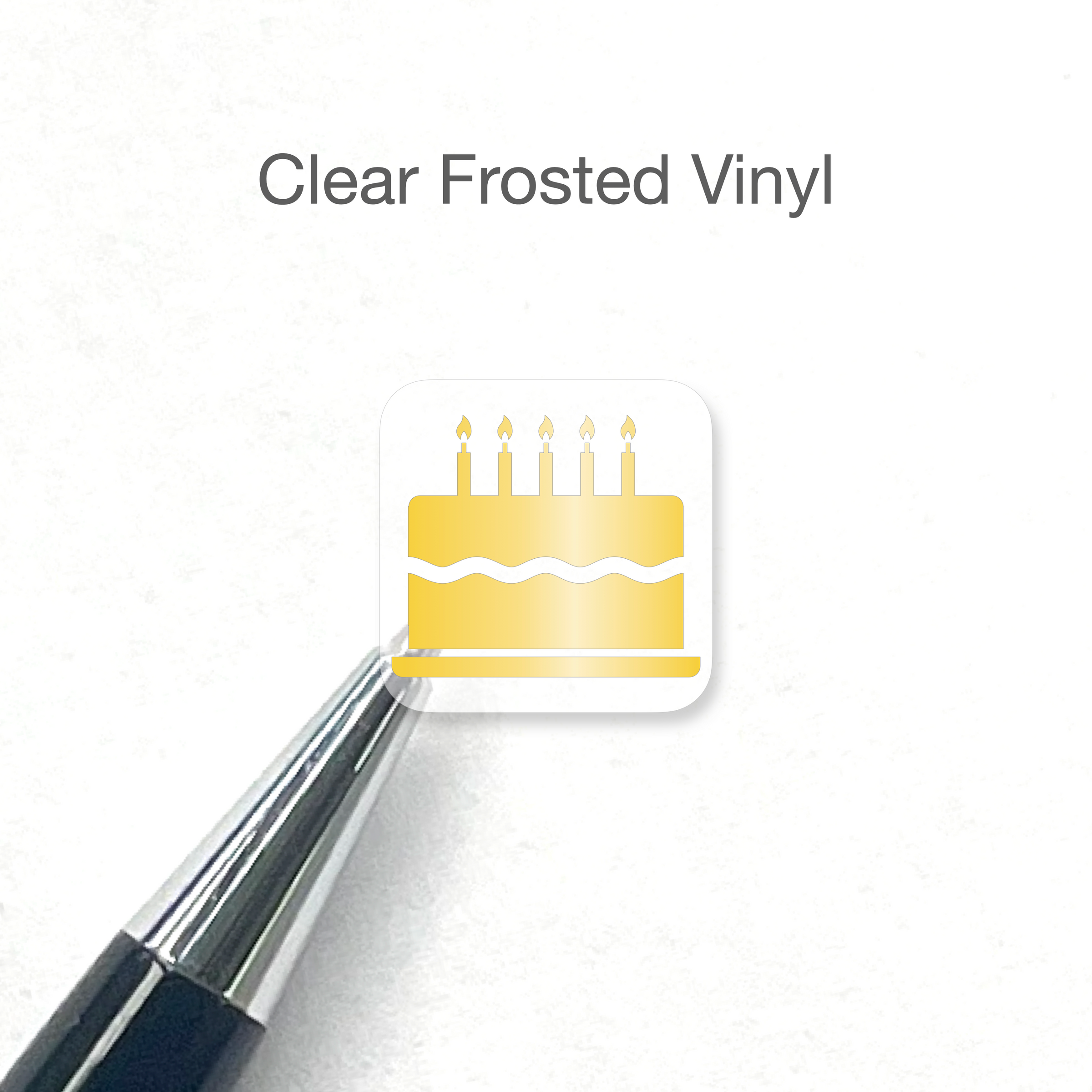 Foiled Birthday Stickers.