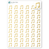 Foiled Music Planner Stickers.