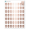 Foiled Trash Day Planner Stickers.