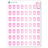 Foiled Trash Day Planner Stickers.