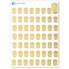 Foiled Recycle Day Planner Stickers.