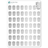 Foiled Recycle Day Planner Stickers.