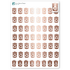 Foiled Recycle Day Planner Stickers.