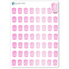 Foiled Recycle Day Planner Stickers.