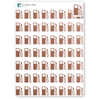 Foiled Gas Planner Stickers.