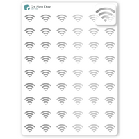 Foiled Wifi Stickers.