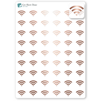 Foiled Wifi Stickers.