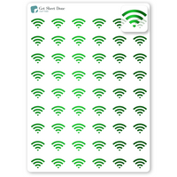 Foiled Wifi Stickers.