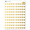 Heart Dot Foil Stickers