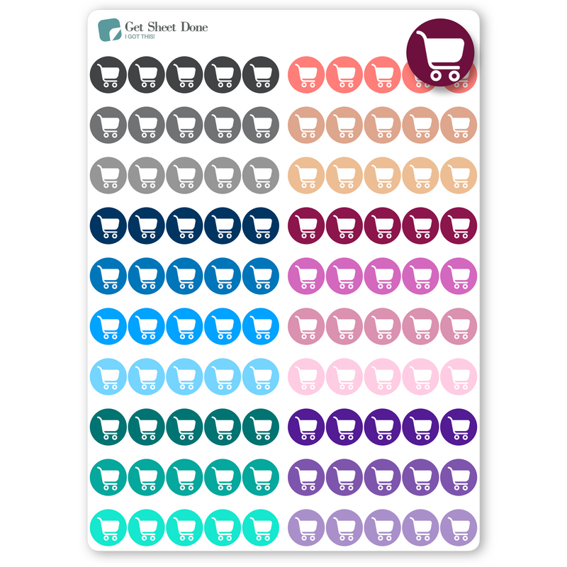 Grocery Dot Stickers