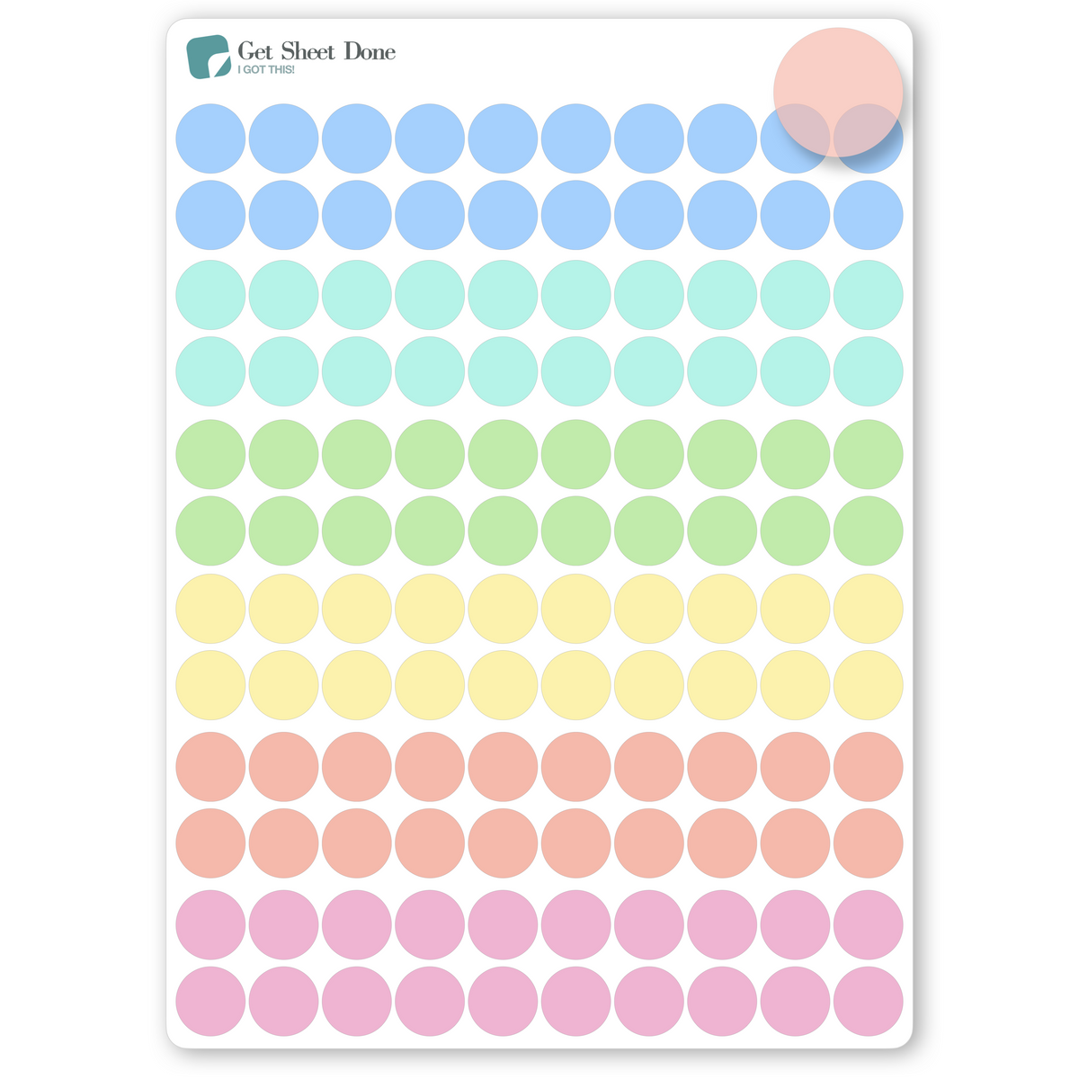 Highlight Dots Sticker Transparent Dot Stickers - Accent Stickers - Highlight Stickers – Get ...