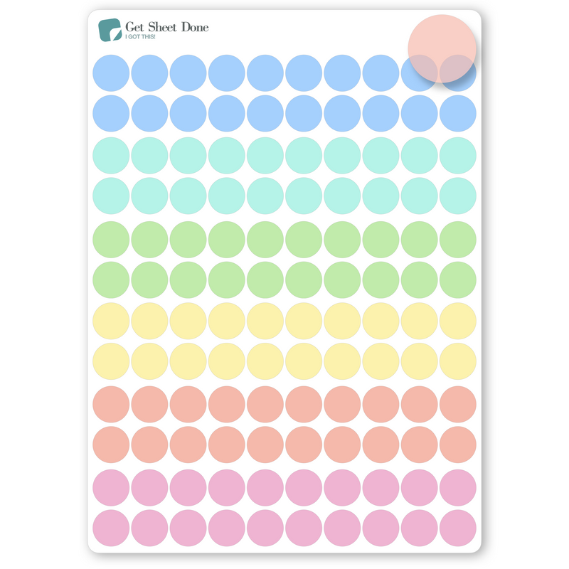 Transparent Dot Stickers