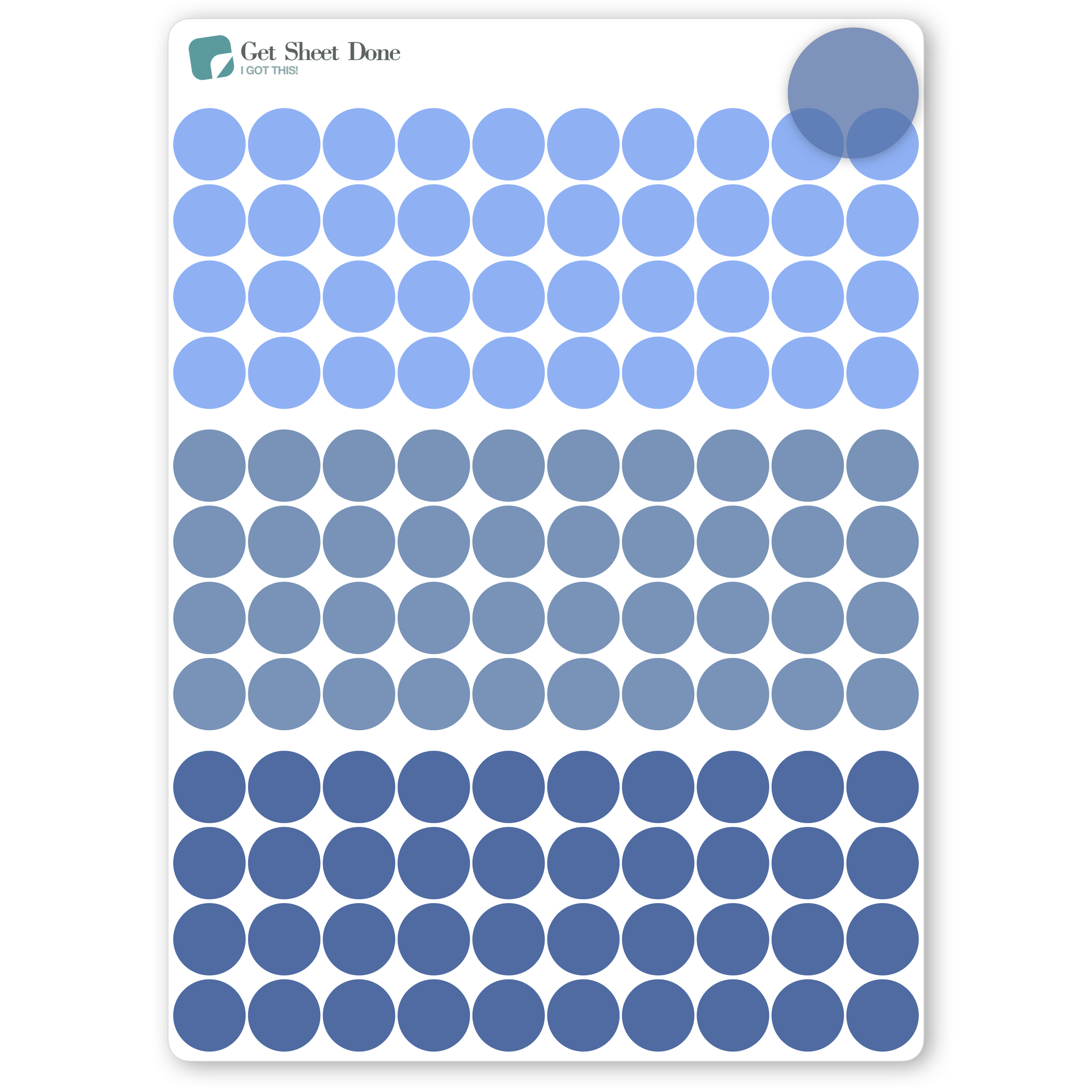 Transparent Dot Stickers
