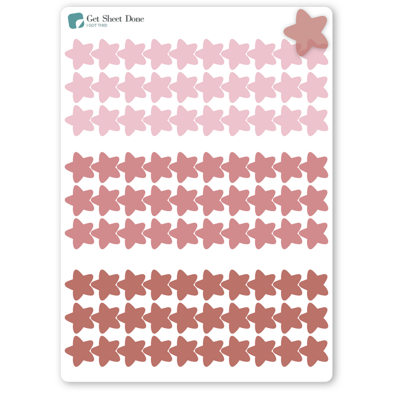 Transparent Star Stickers