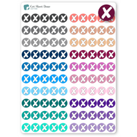 Ex Dot Planner Stickers/ DIY Calendar Stickers / Bullet Journaling / Bujo / Essential Productivity Stickers