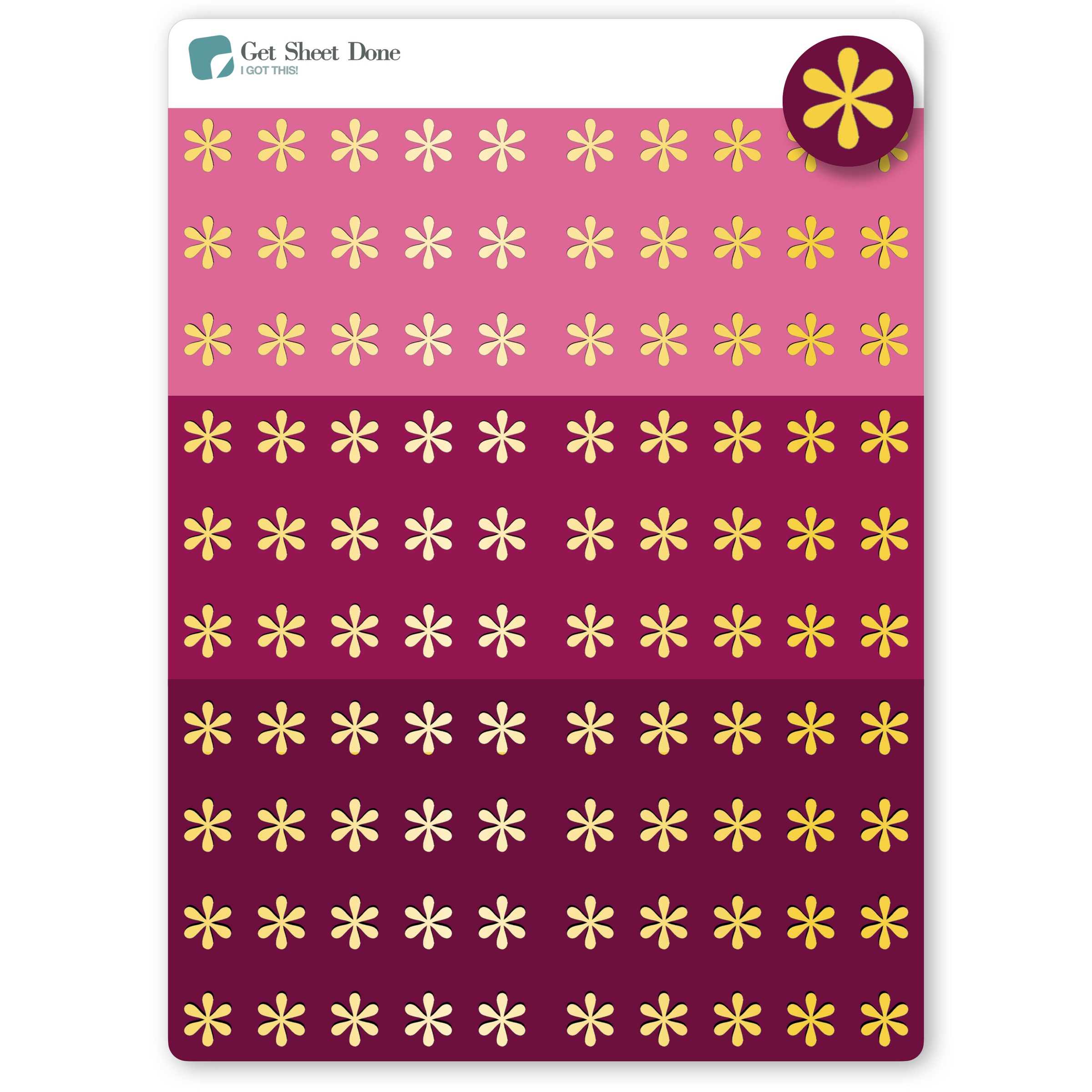 Asterisk Foil Dot Planner Stickers/ DIY Calendar Stickers / Bullet Journaling / Bujo / Essential Productivity Stickers