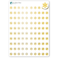 Asterisk Foil Dot Planner Stickers/ DIY Calendar Stickers / Bullet Journaling / Bujo / Essential Productivity Stickers