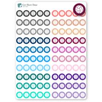 Volleyball Dot Planner Stickers / Bullet Journaling / Bujo / Essential Productivity Stickers