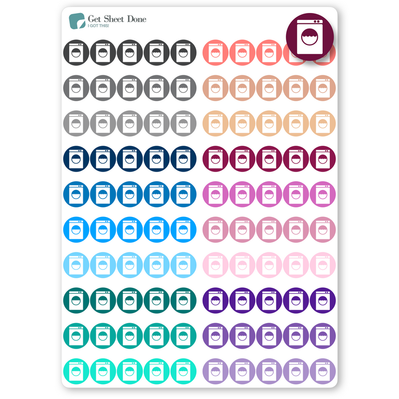 Laundry Dot Stickers