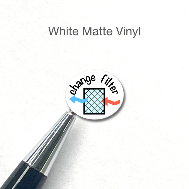 Change Filter Stickers - HVAC Furnace Reminder Stickers - Chore ...