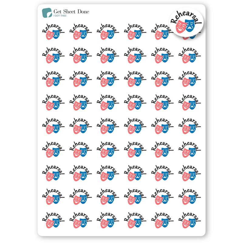 Rehearsal Planner Stickers